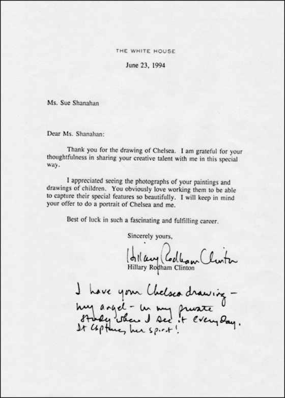 Letter from Hillary Rodham Clinton